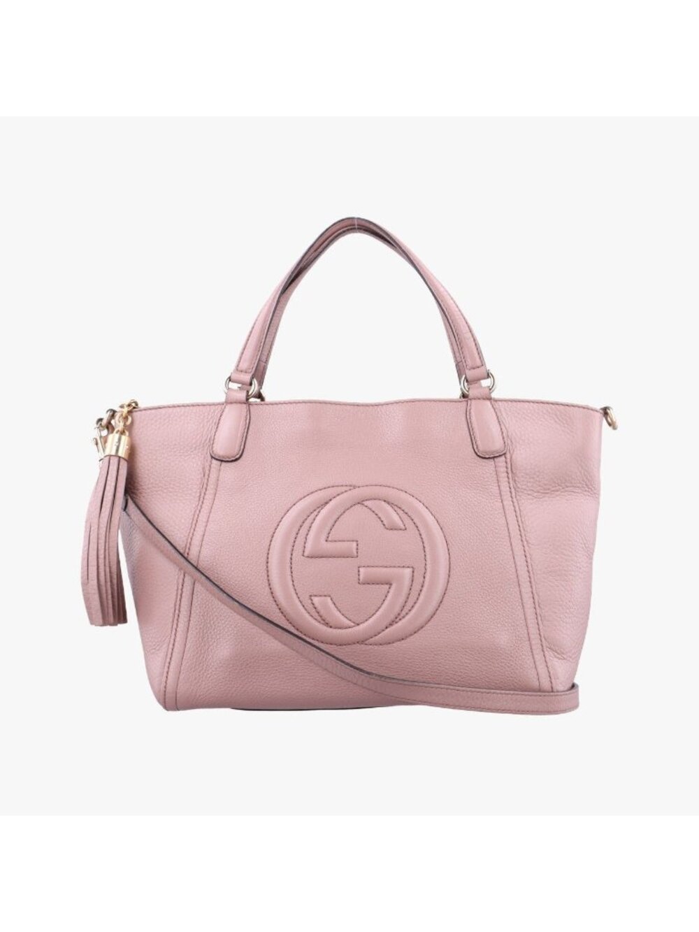 Gucci Soho Pink Leather Shoulder Bag